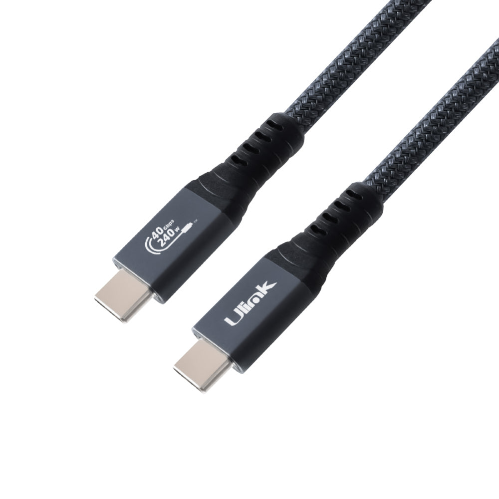 Cable USB 4.0 Tipo C 240W 40Gbps 8K 1.8m Ulink