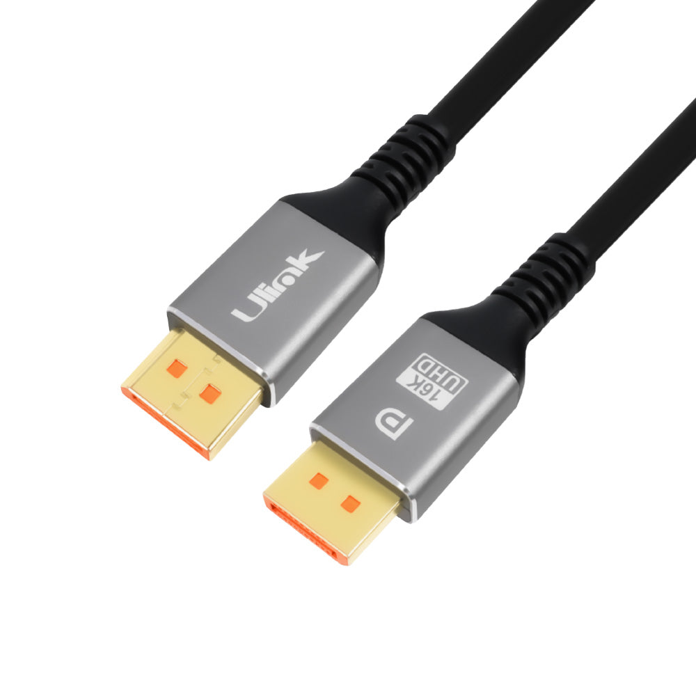 Cable DisplayPort 2.1 16K 60Hz 80Gbps 1.8m Ulink