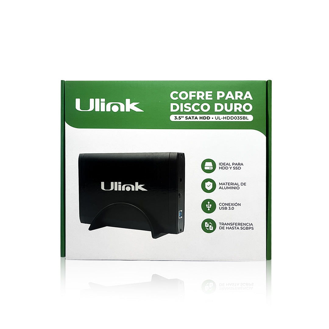Cofre Disco Duro 3.5 SATA USB 3.0 Ulink UL-HDD035BL