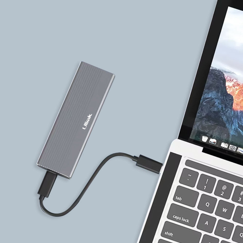 Cofre porta Disco Duro SSD M.2 NVMe USB-C UL-HDDME