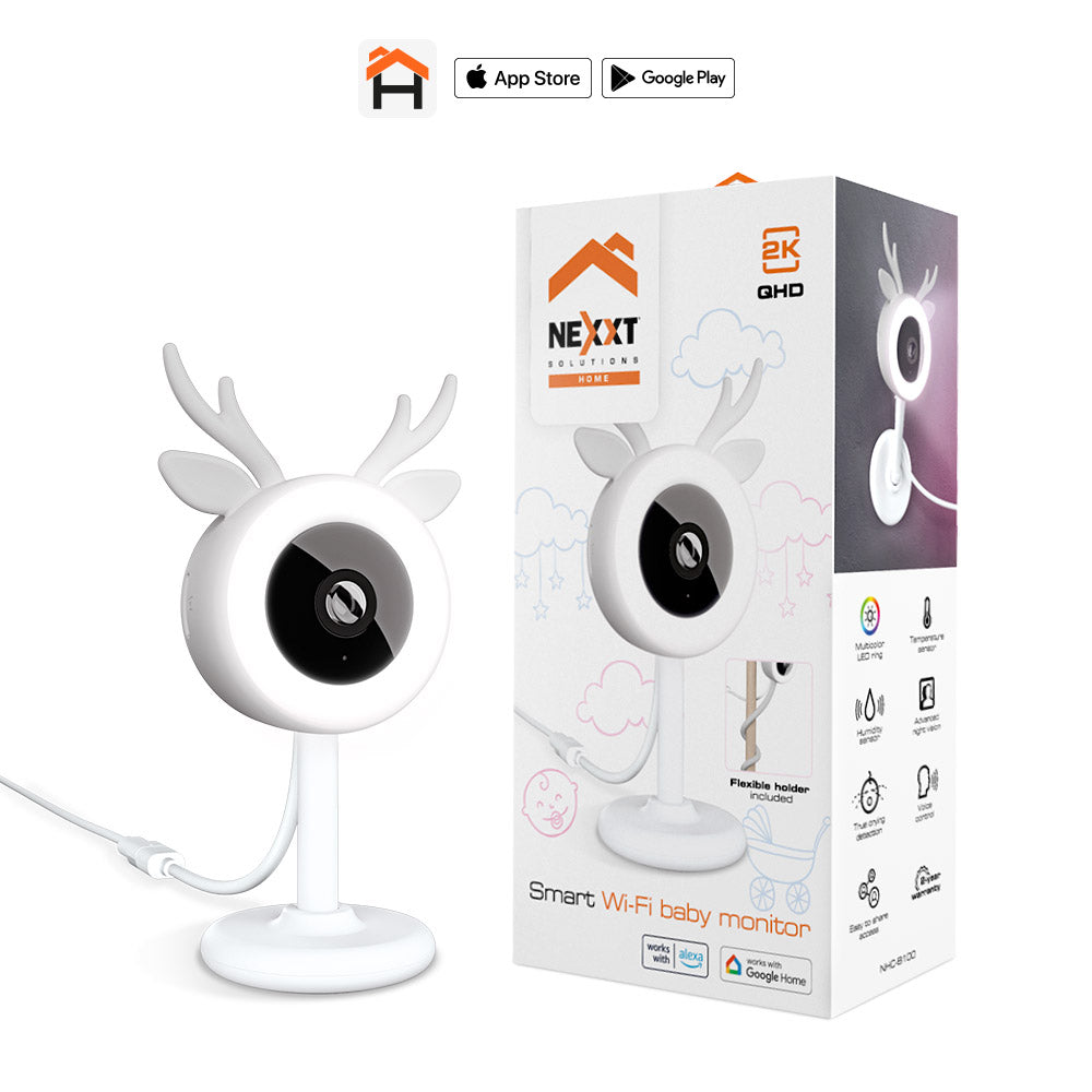 Monitor para Bebe Smart Wifi 2k QHD Con Linterna RGB NHC-B10 - resolución monitor