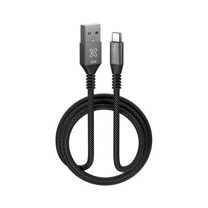Cable USB‑A a USB‑C 30 W Klip Xtreme KAC‑050‑6FT