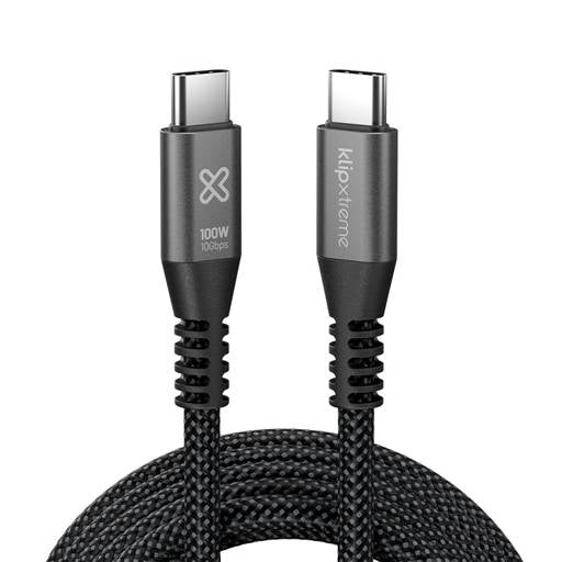 Cable USB‑C 100 W Klip Xtreme PowerGo 650 10 Gbps