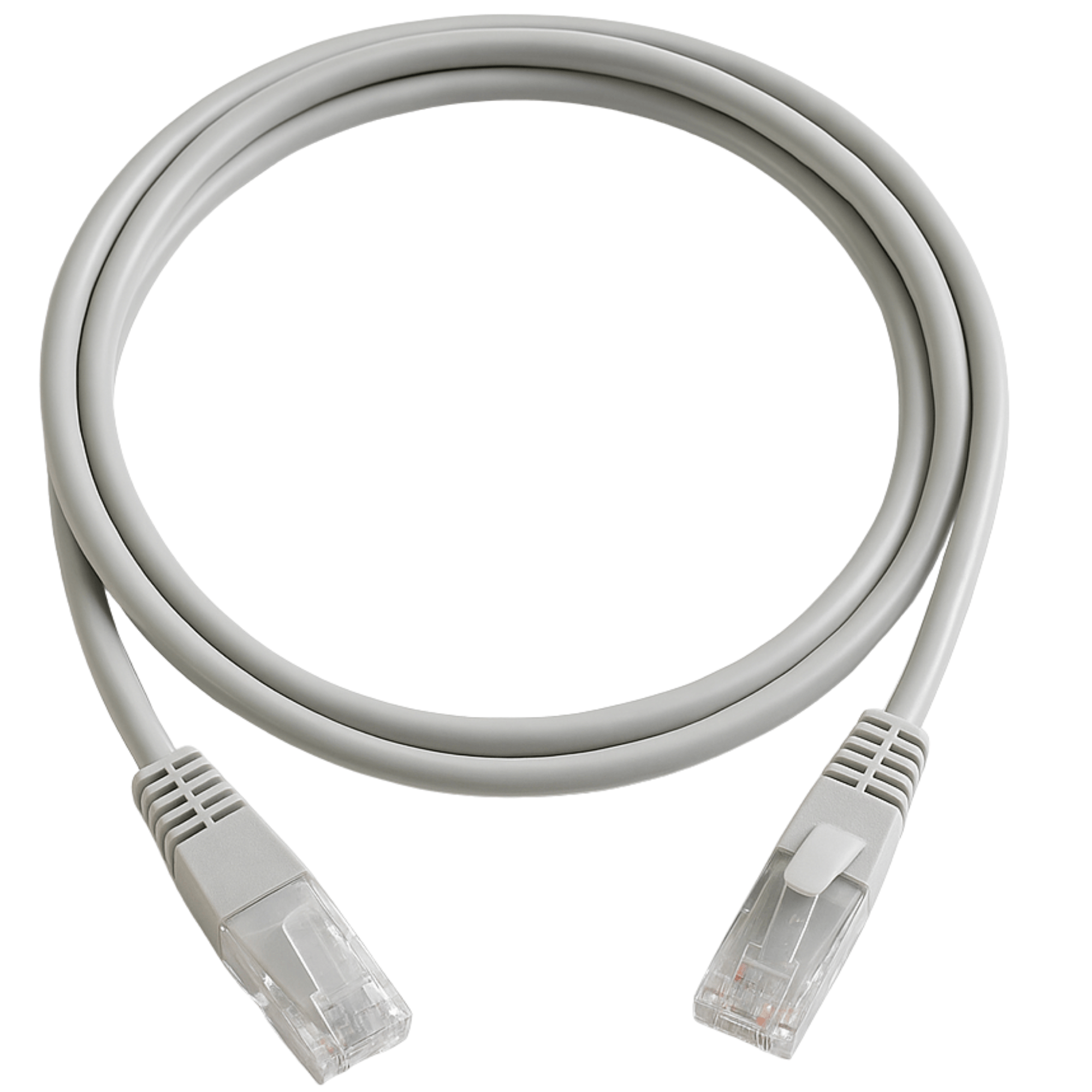 Cable de Red Cat6 2 metros Gris Patch Cord Certificado Fluke