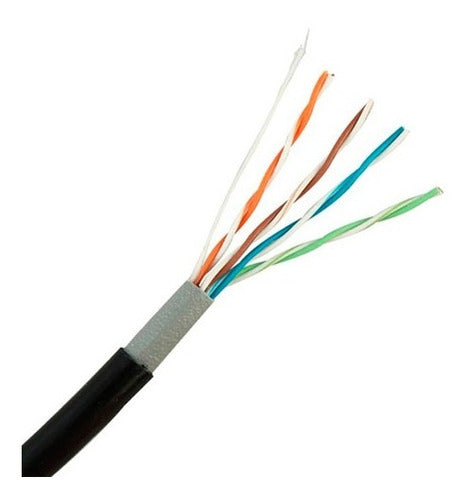 Cable De Red UTP Exterior Cat5e Doble Chaqueta De PVC 305mts