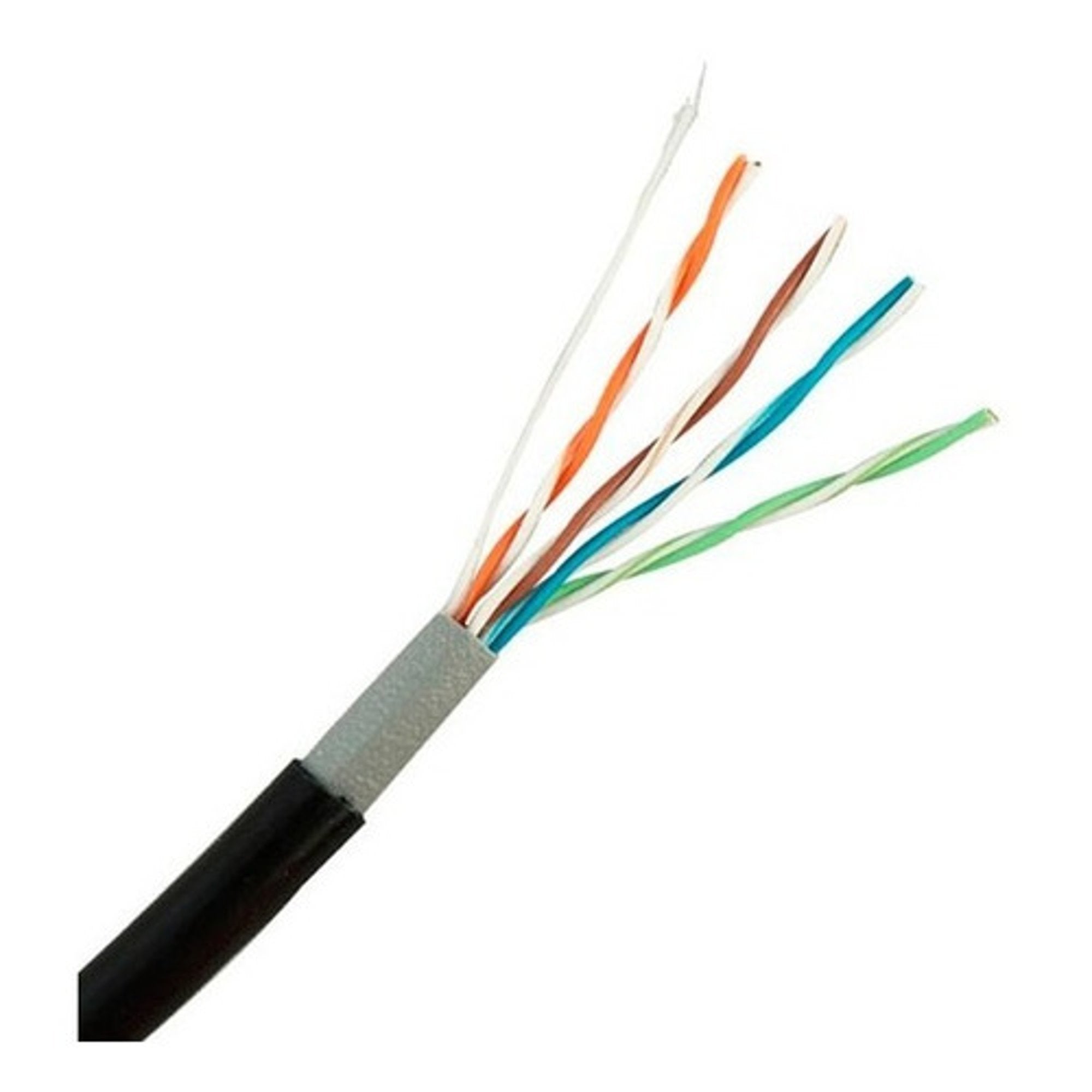 Cable De Red UTP Exterior Cat5e Doble Chaqueta De PVC 305mts - optimiza instalaciones