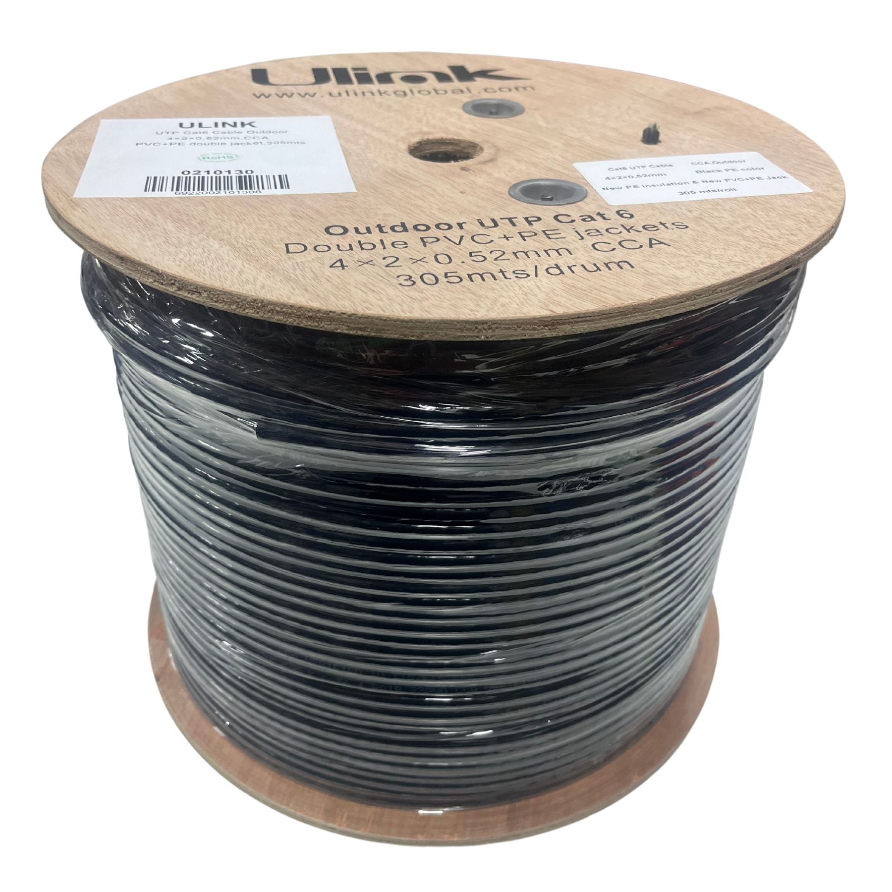 Imagen de Cable de Red UTP Rj45 Cat6 Exterior 23 AWG Doble Chaqueta 30