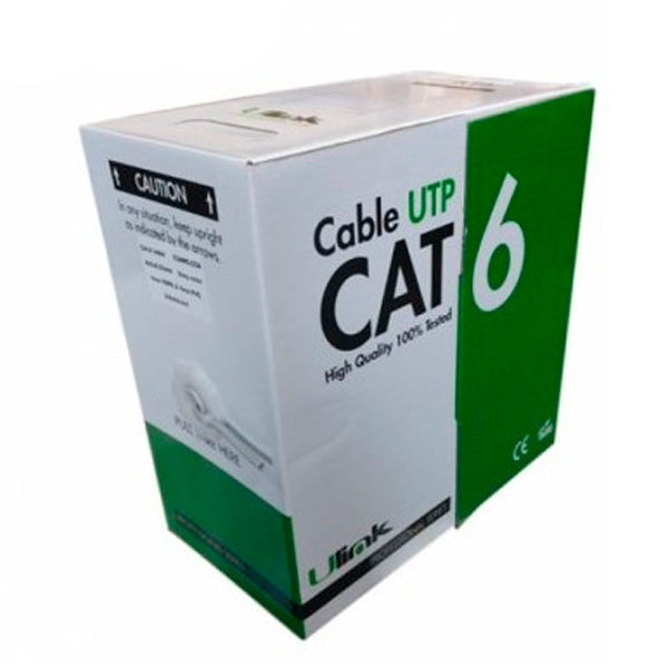 Cable De Red Utp Exterior Cat6 Bobina 100Mts 100% cobre