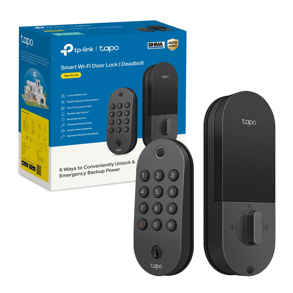 Cerradura Inteligente Tapo DL105 Huella Digital APP Clave
