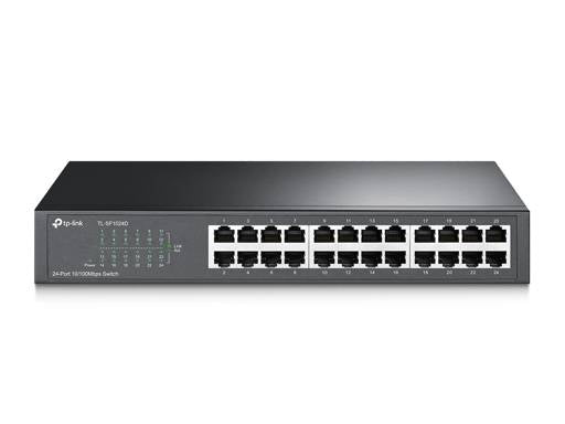 Switch TP-Link 24 Puertos 10/100 TL-SF1024D Rackable PC
