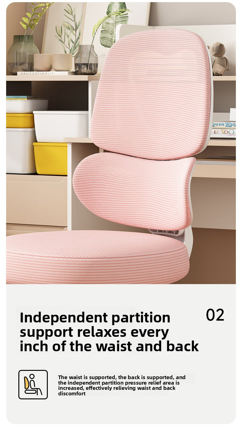 Silla de Escritorio Infantil Ergonomica Regulable 608F Apoyabrazos