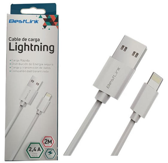 Cable Usb Compatible Con iPhone Y iPad Bestlink Certificado