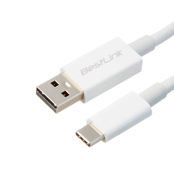 Cable de carga USB tipo C carga rápida de 2.4amp 1M