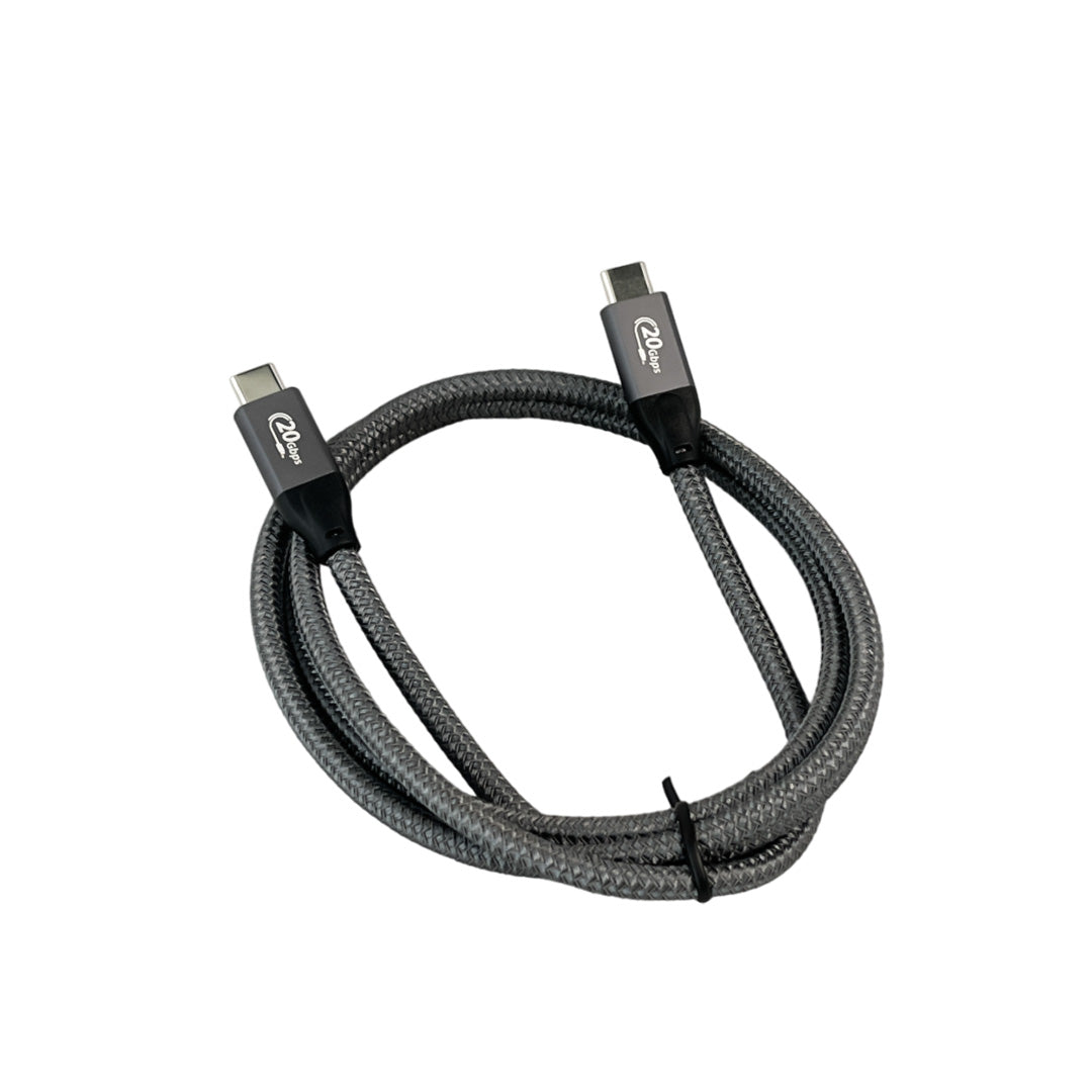 Imagen de Cable USB C a C Carga Rápida 100W 20Gb 4K 1.2Mts