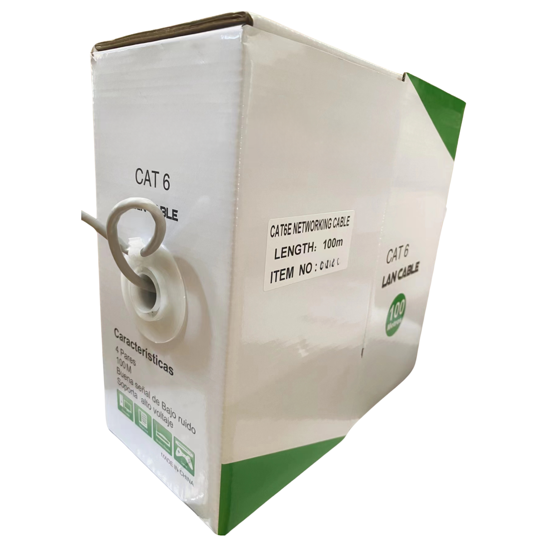 Cable De Red UTP Cat6 100 Mts 23 Awg Gris - cable cat6