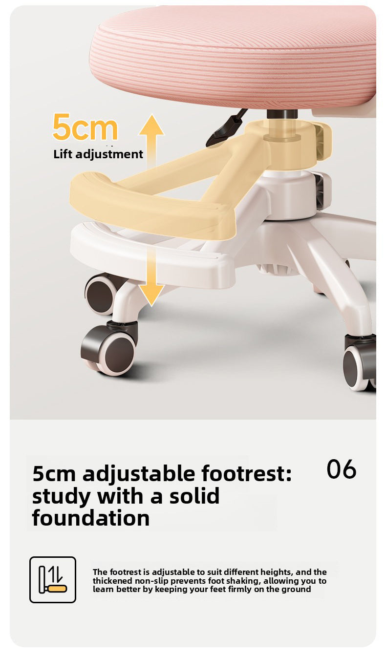 Silla de Escritorio Infantil Ergonomica Regulable 608F Apoyabrazos