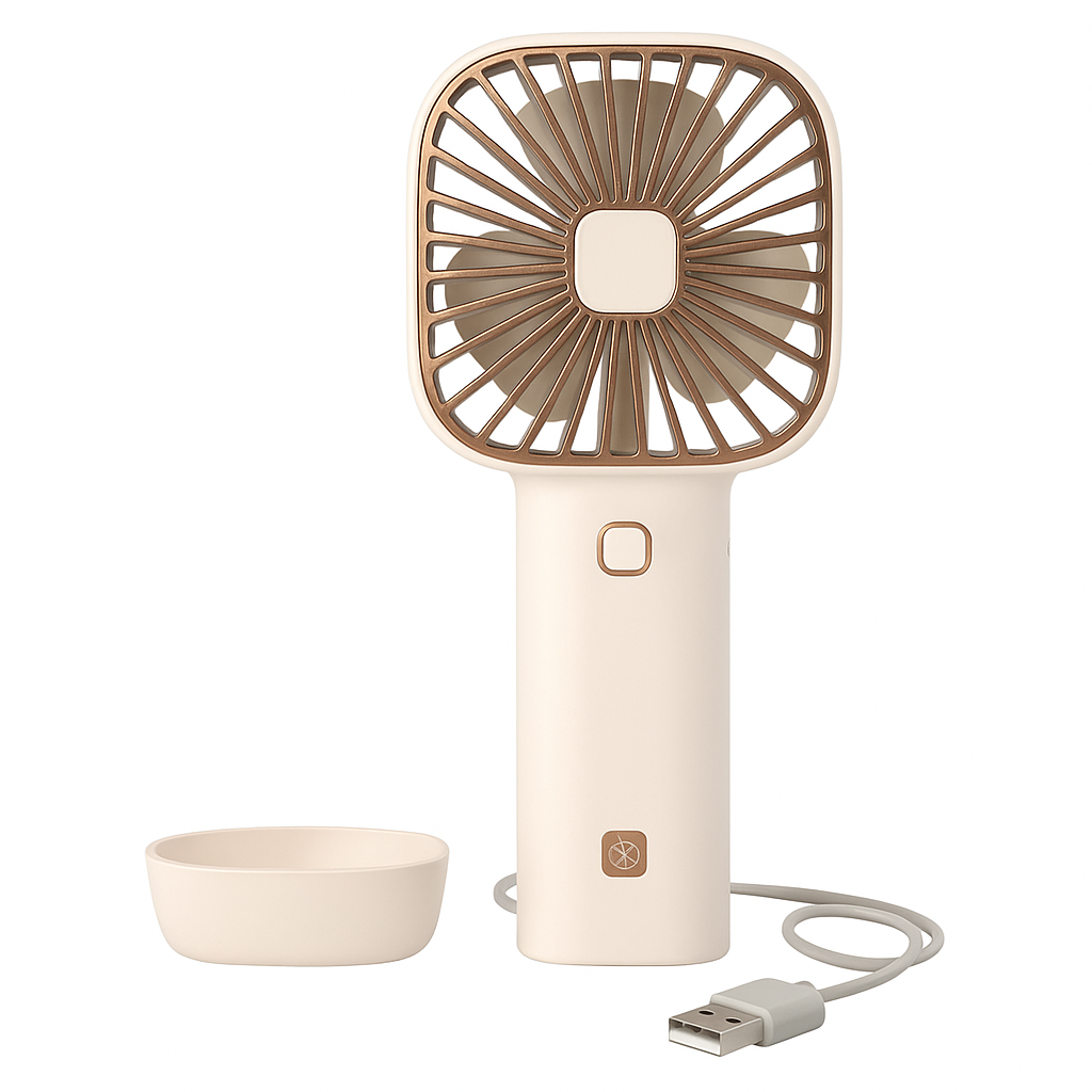 Ventilador Portátil Recargable de Mano y Escritorio USB MS-121