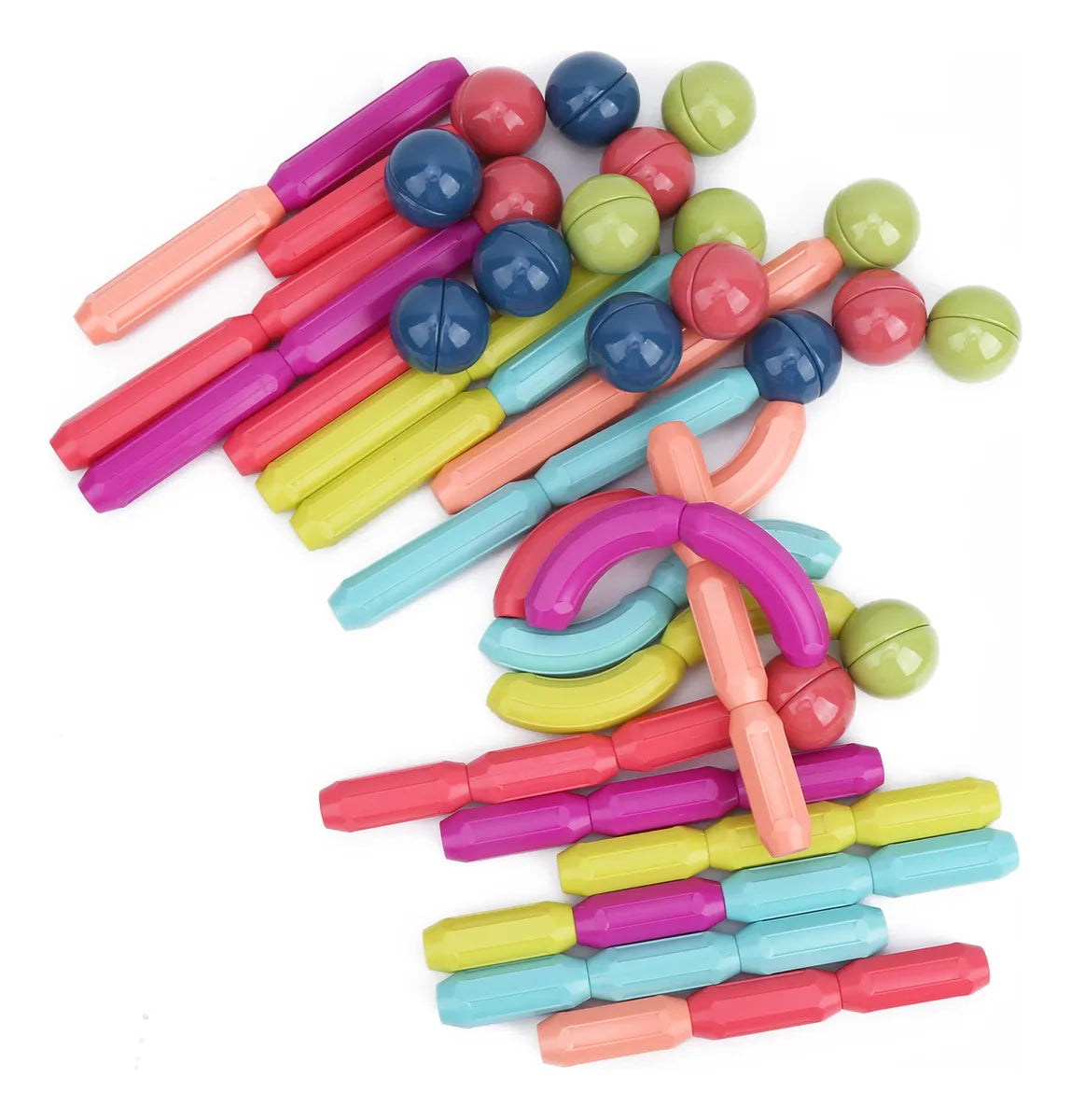 Set de Construcción Magnética 64 Piezas - STEM Educativo