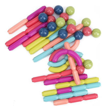 Set de Construcción Magnética 64 Piezas - STEM Educativo