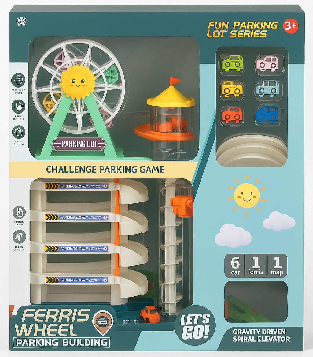 Set de Juego Infantil Ferris Wheel Parking Building