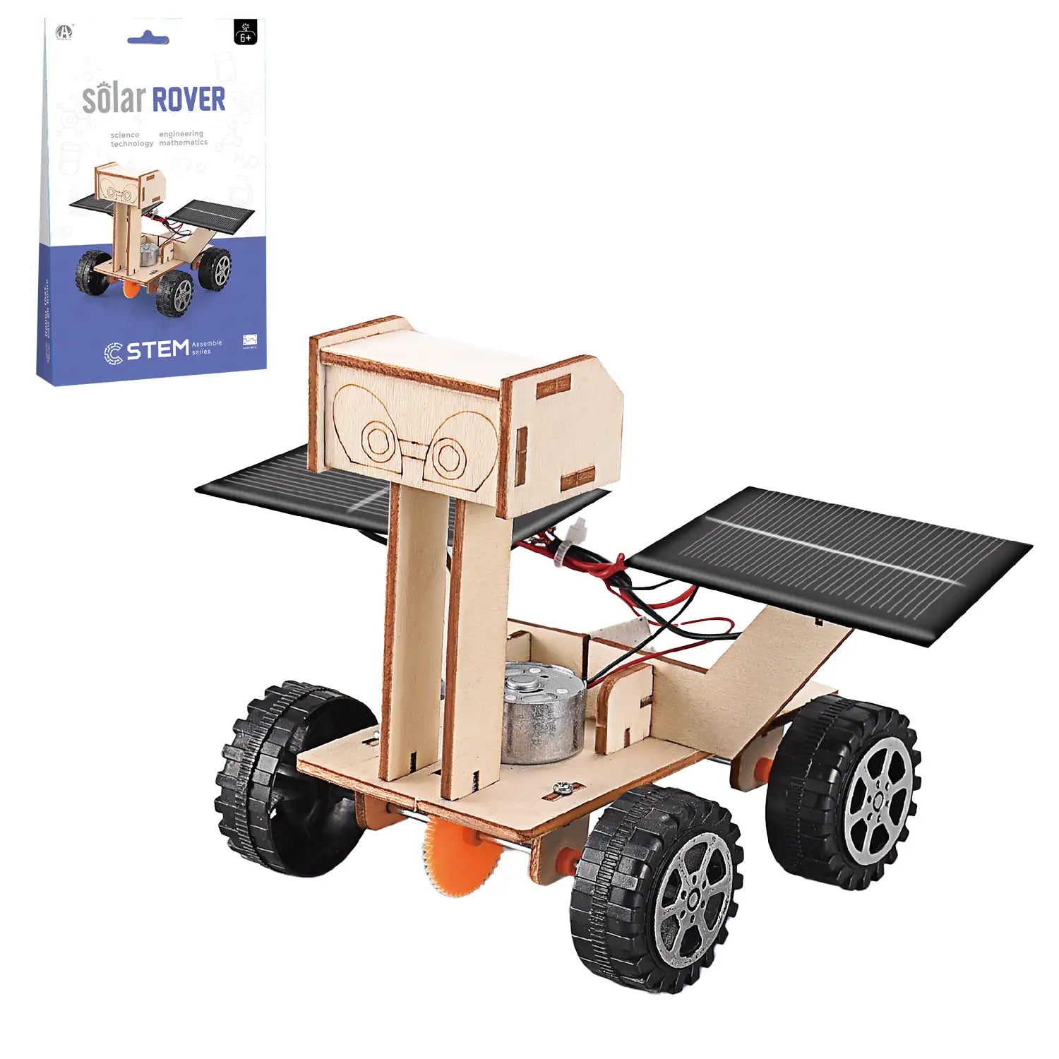 Kit STEM para Armar Rover con Energía Solar de Madera