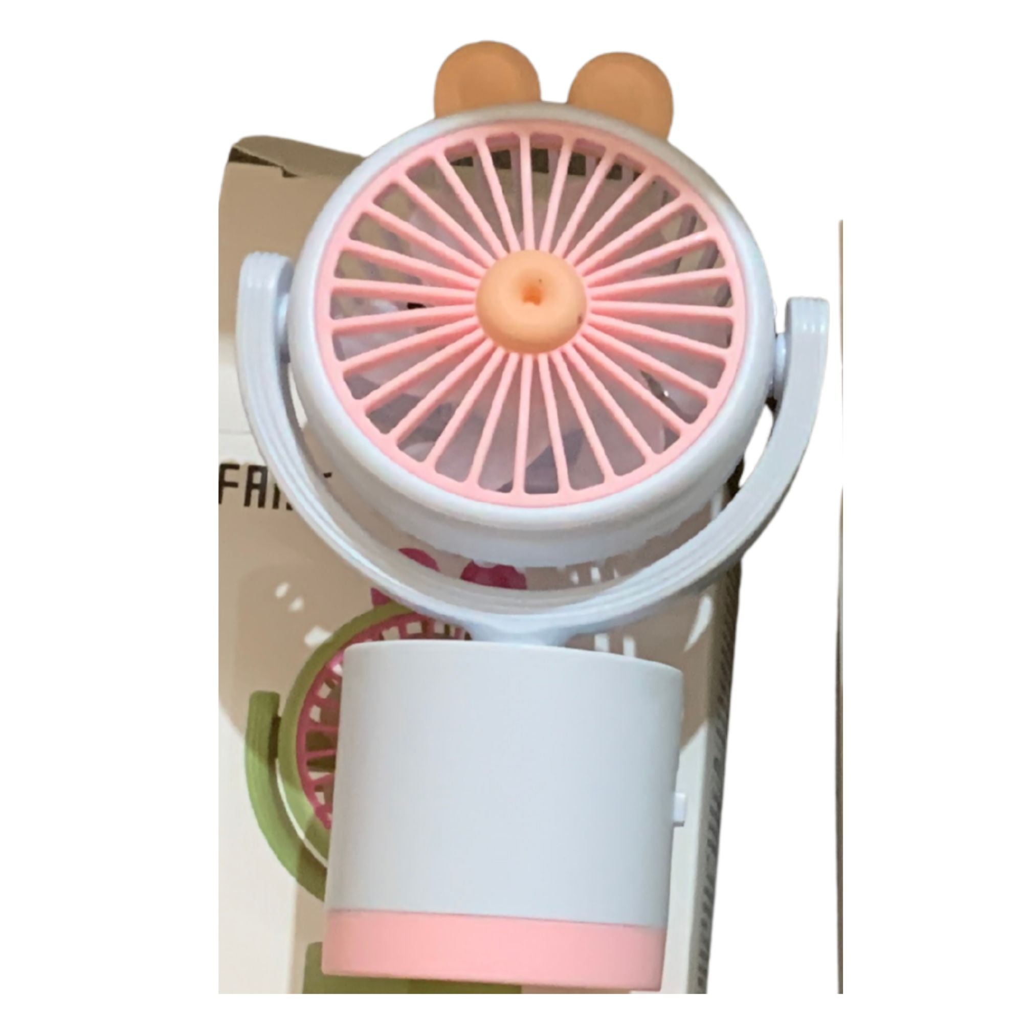 Ventilador Portátil USB Orejitas 4 Colores – Mini Silencioso