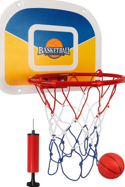 Aro de Baloncesto con Tablero Incluye Balón y Bomba 44x33cm