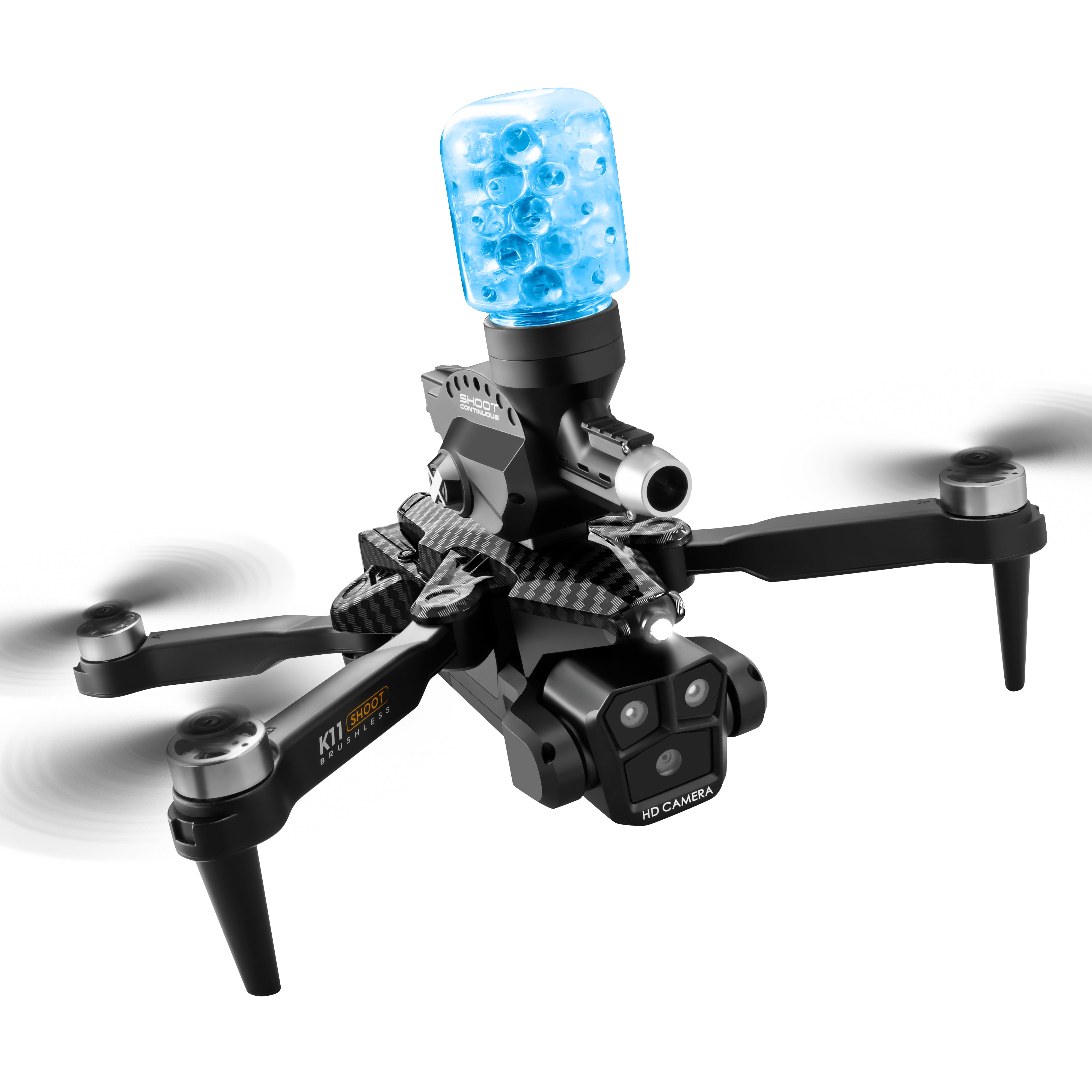 Drone de Batalla K11 con Cámara Lanza Bolitas de Gel