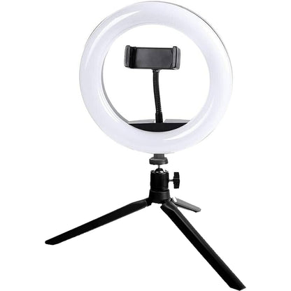 Aro de Luz de 8" con Soporte Tripode para Mesas - soporte trípode