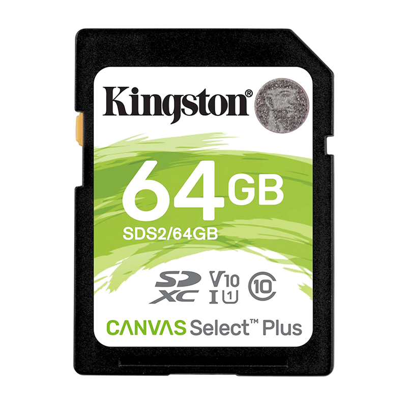 Tarjeta De Memoria SD 64GB Kingston Canvas Select Plus