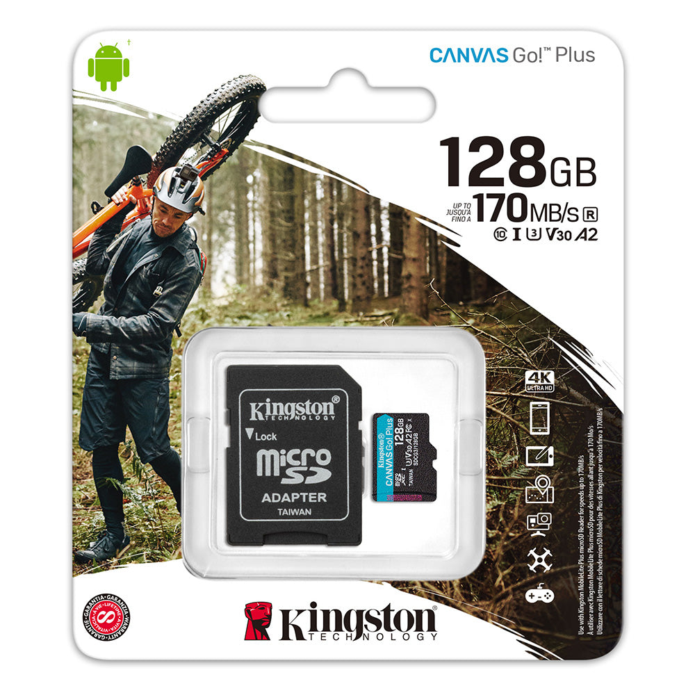 Memoria MicroSD 128GB Canvas Go Plus SDCG3/128GB - tarjeta memoria