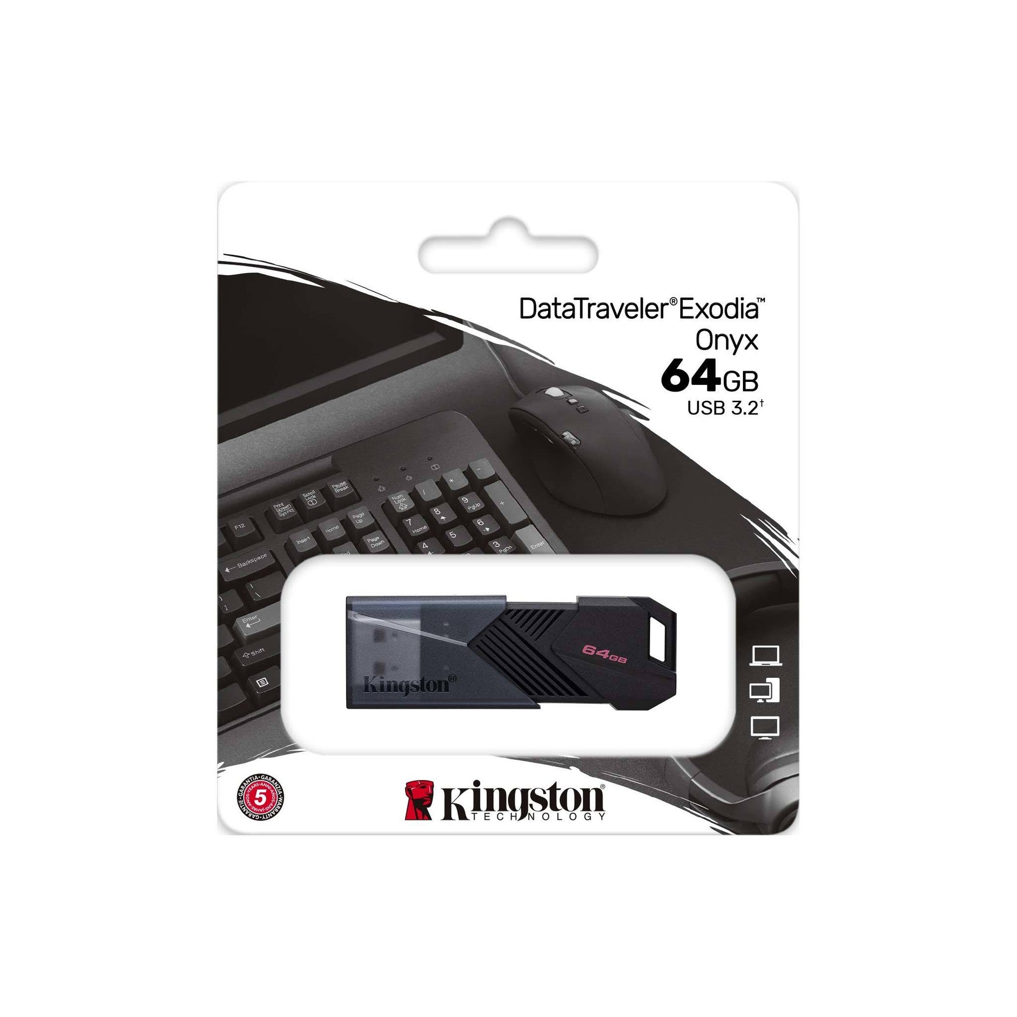 Pendriver 64GB USB 3.2 Datatraveler Exodia Onyx DTXON/64GB