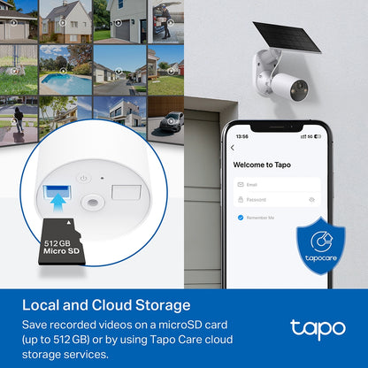 Kit de Cámara de Seguridad Wi-Fi con Panel Solar Tapo C410 K - link tapo