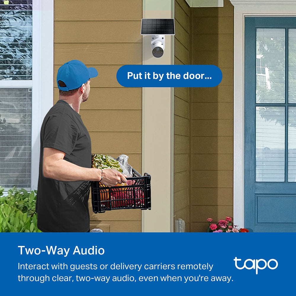Kit de Cámara de Seguridad Wi-Fi con Panel Solar Tapo C410 K - link tapo