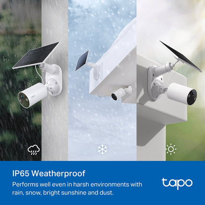 Kit de Cámara de Seguridad Wi-Fi con Panel Solar Tapo C410 K - link tapo