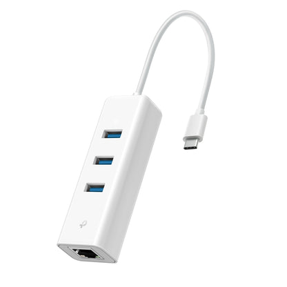 Imagen de Adaptador Hub USB tipo C 3 puertos USB y Puerto Lan Gigabit  Dispositivos