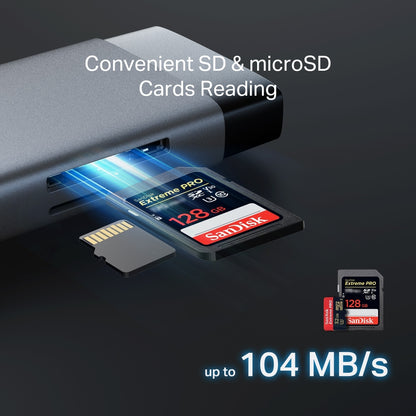Adaptador USB Hub USB Tipo-C 9 en 1 UH9120C