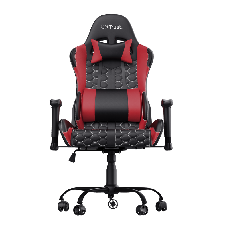 Silla Gamer Trust Resto Roja GXT708R - silla juegos