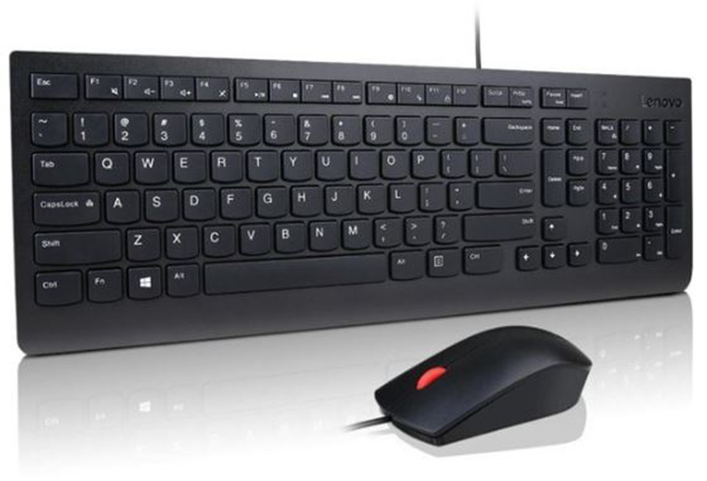 Kit Teclado + mouse Lenovo Essential USB alámbrico