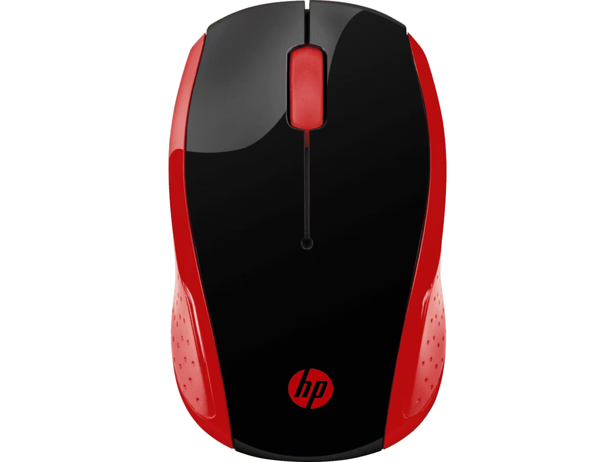 Mouse Inalámbrico HP 200 Rojo 1000 DPI Con Receptor USB