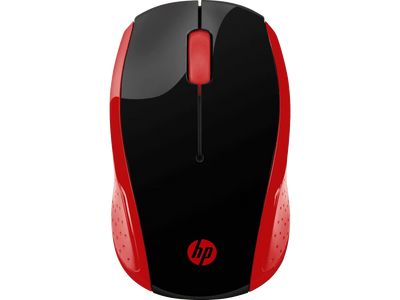 Mouse Inalámbrico HP 200 Rojo 1000 DPI Con Receptor USB