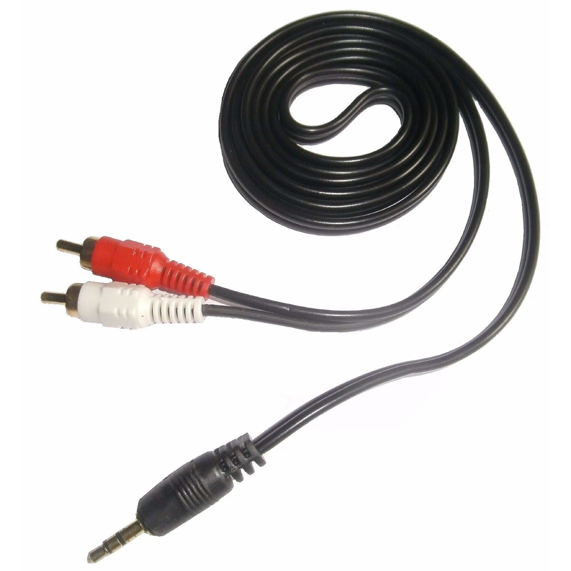 Cable De Audio Plug 3.5mm A 2 RCA 1,5 Metros - longitud metros