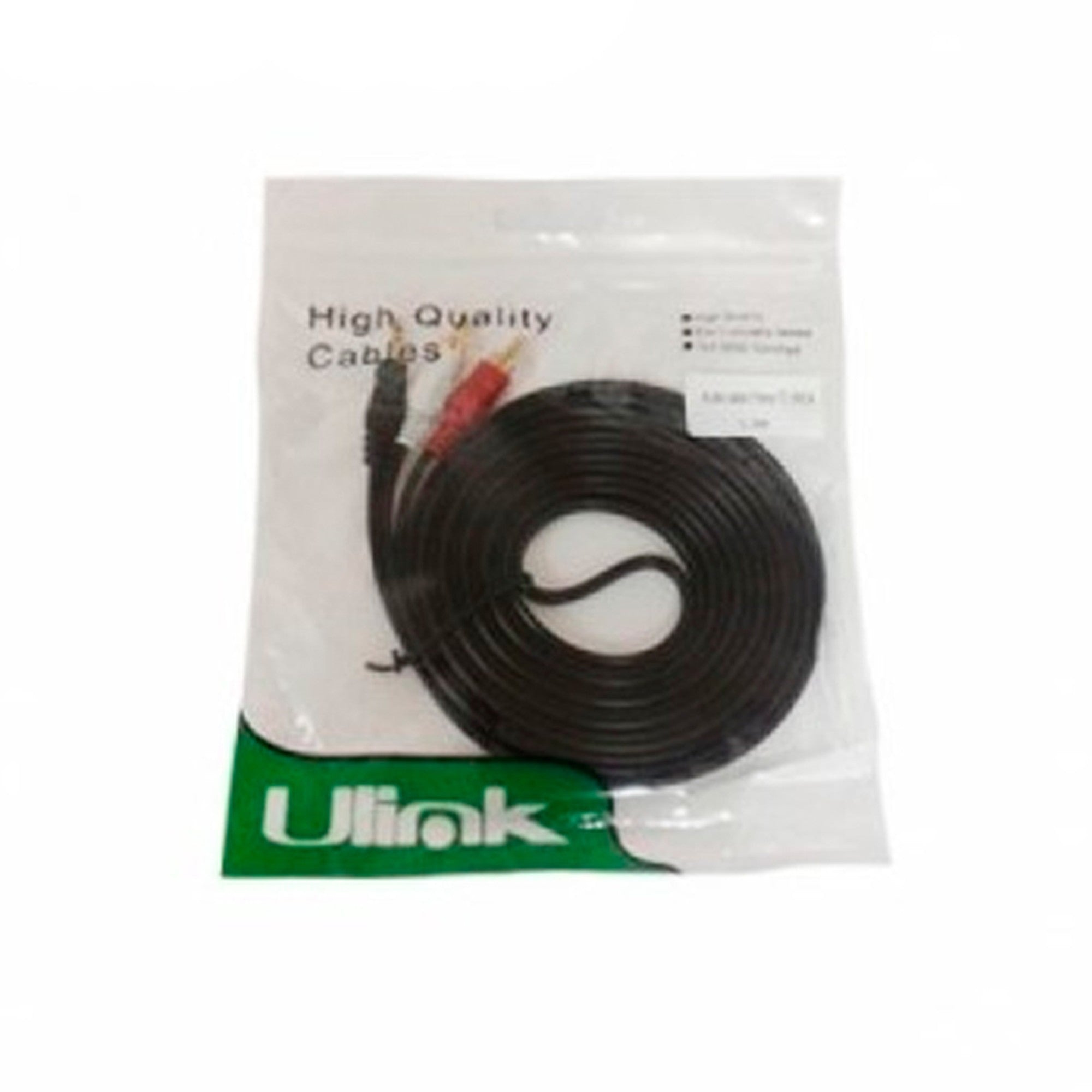 Cable De Audio Plug 3.5mm A 2 RCA 1,5 Metros - longitud metros