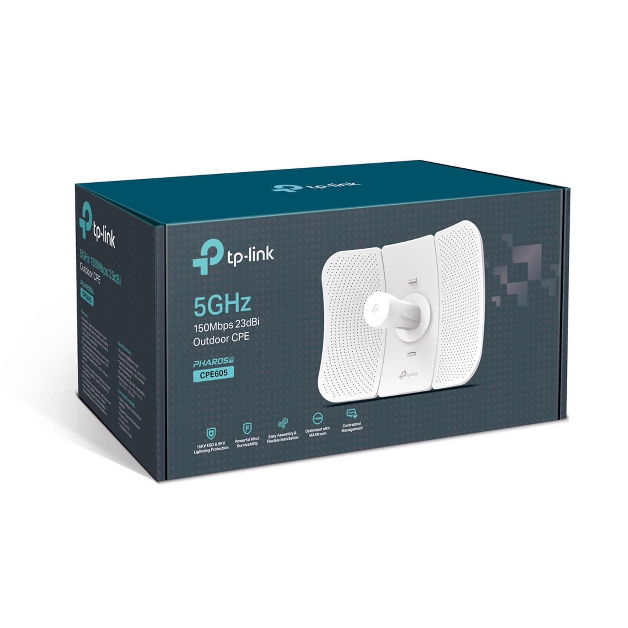 Antena Direccional CPE605 Exterior 5GHz 23dBi Antena Metálic - velocidades datos