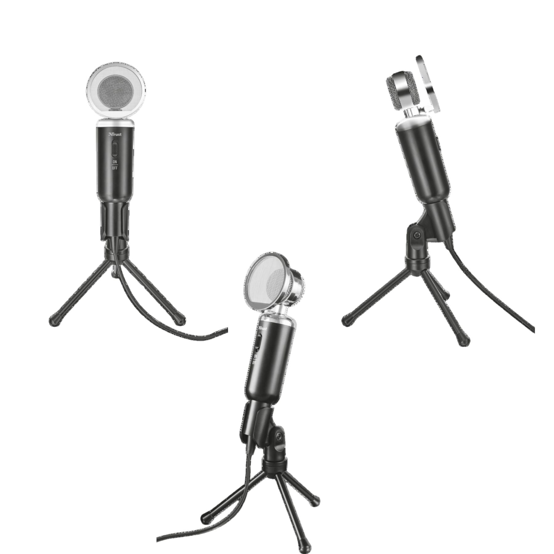 Micrófono para Escritorio con Soporte de Trípode  Usb - versátil micrófono