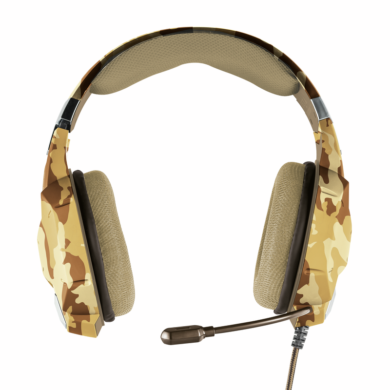 Imagen de Audifonos Gamer Trust Gxt322D Carus Desert Cable