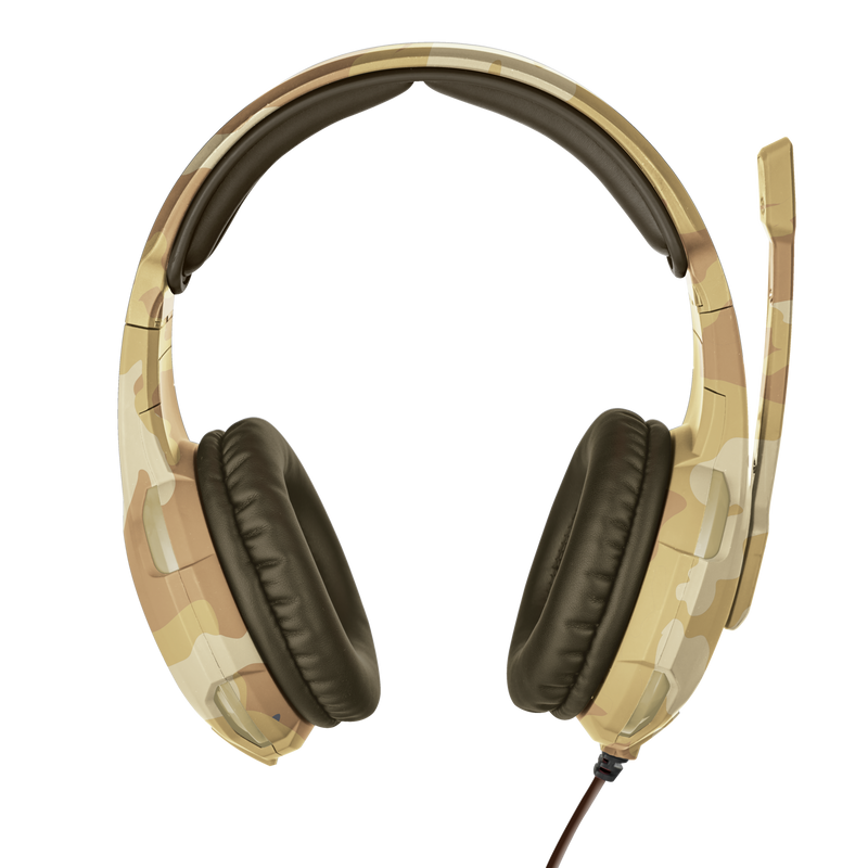 Imagen de Audifonos Gamer Trust Radius Gxt 310D Desert Camo Cable
