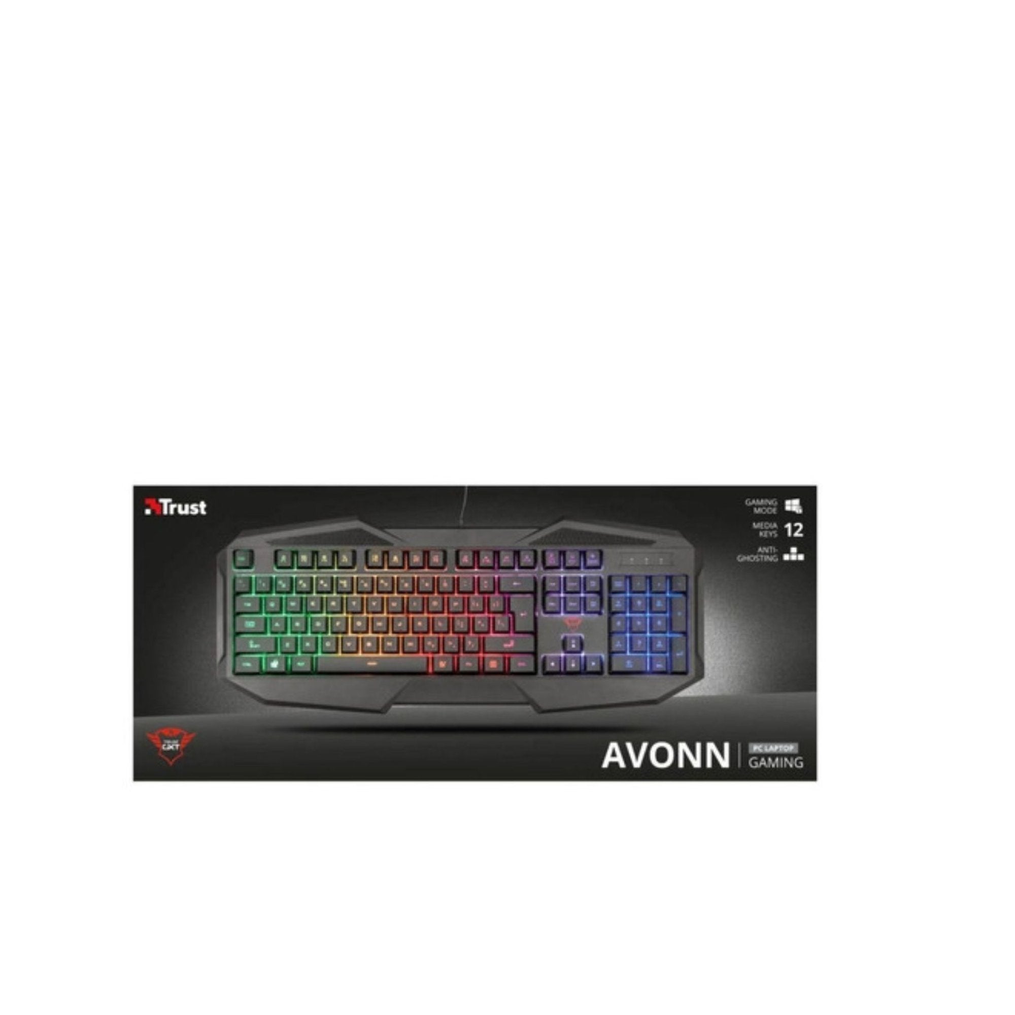 Teclado Gaming Trust Gxt 830-rw Avonn - diseño tamaño