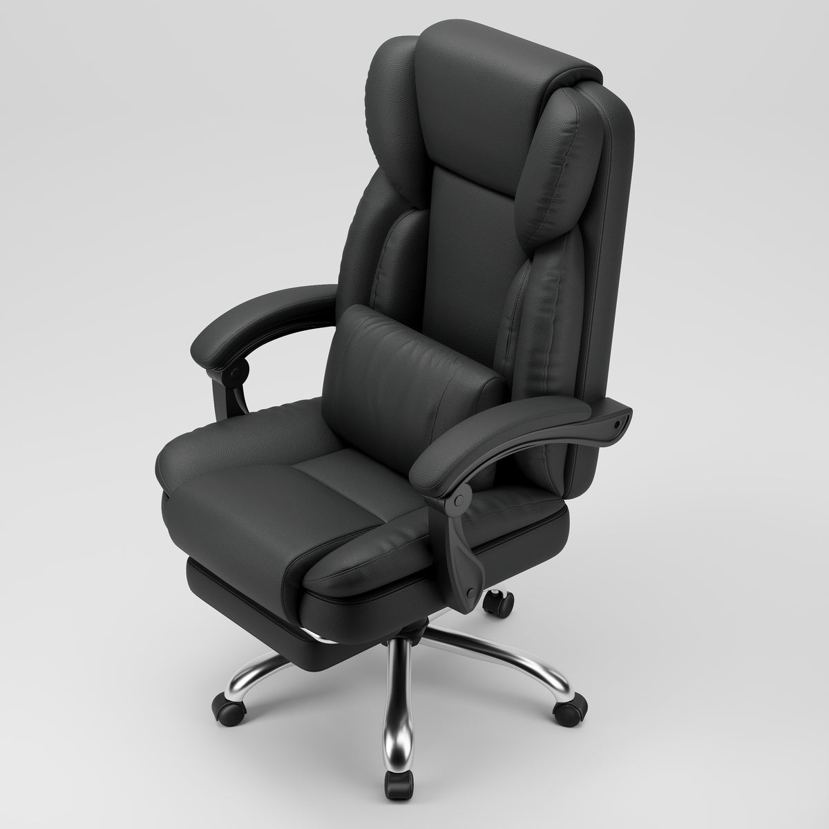 Silla De Trabajo Ergonomica Reclinable Cojin Lumbar Cuero