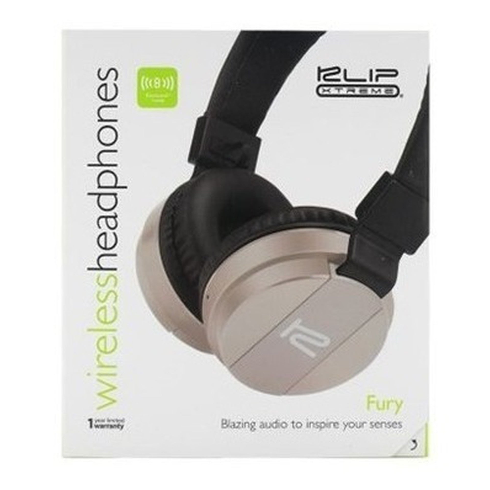 Audífonos Bluetooth Con Micrófono Klipx Fury / Plegable Gris - modelo 620sv